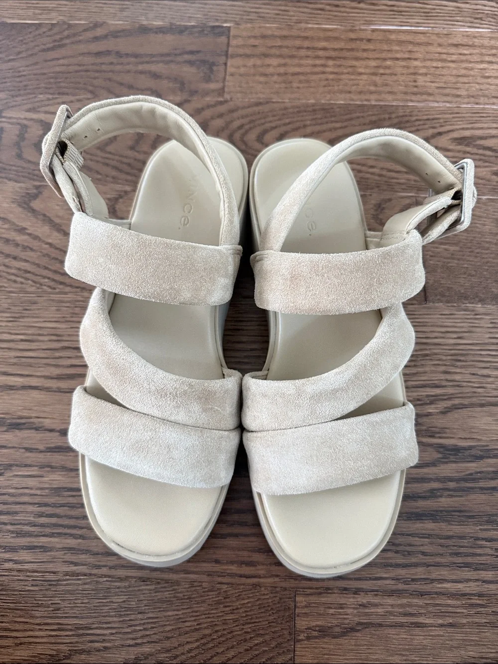 Vince Skylar Suede Wedge Slingback Sandals